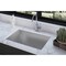 Hardware Resources 23" Lx18" Wx10" D Undermount 16 Gauge Handmade Stainless Steel Single Bowl Sink HMS175 - alternate 5